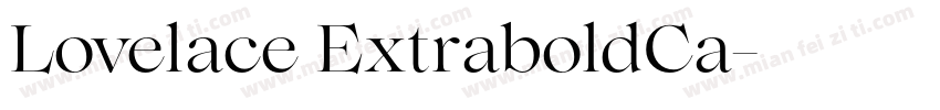 Lovelace ExtraboldCa字体转换
